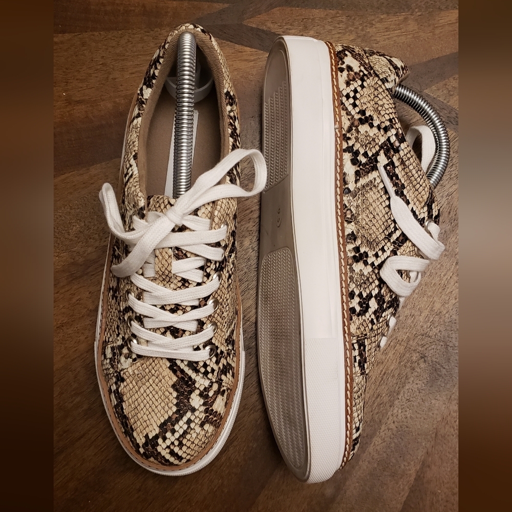 Steve Madden Snakeskin Printed Low-Top Sneakers Size 9.5 - Picture 5 of 15